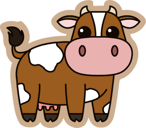 Suffolk Cow Drawing - Draw A Kawaii Cow (479x422)