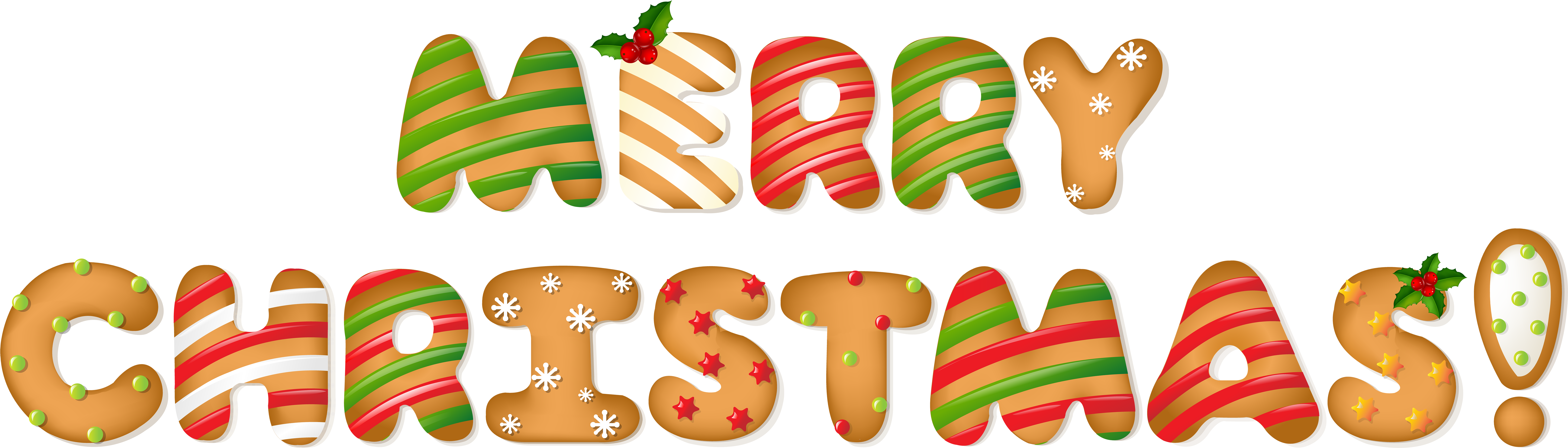 Merry Christmas Clip Art - Merry Christmas Banner Clipart (8000x2441)