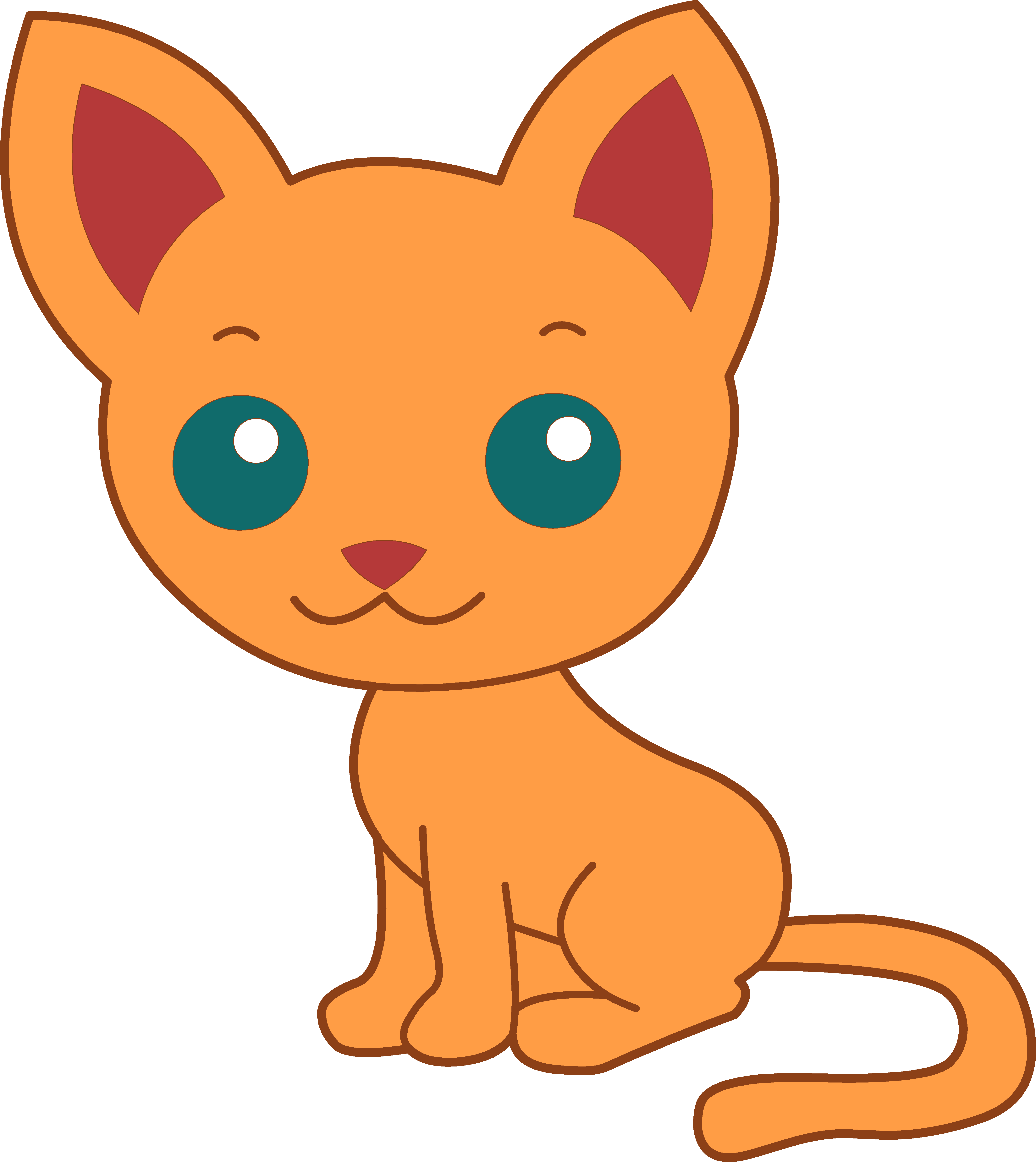 Cute Cat Clipart - Cat (5368x6022)
