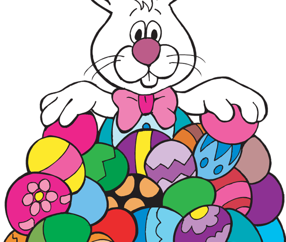 Easter Egg Hunt Clip Art Quoteeveryday Easter Egg Hunt - Cartoon Easter Eggs (566x480)