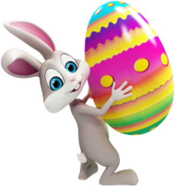 Binfield Easter Egg Hunt - Easter Bunny Transparent Background (640x699)