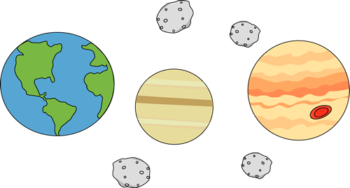 Space Clipart Planet - Clip Art Of Planets (500x269)