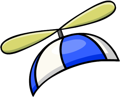Image - Club Penguin Blue Propeller Hat (427x336)