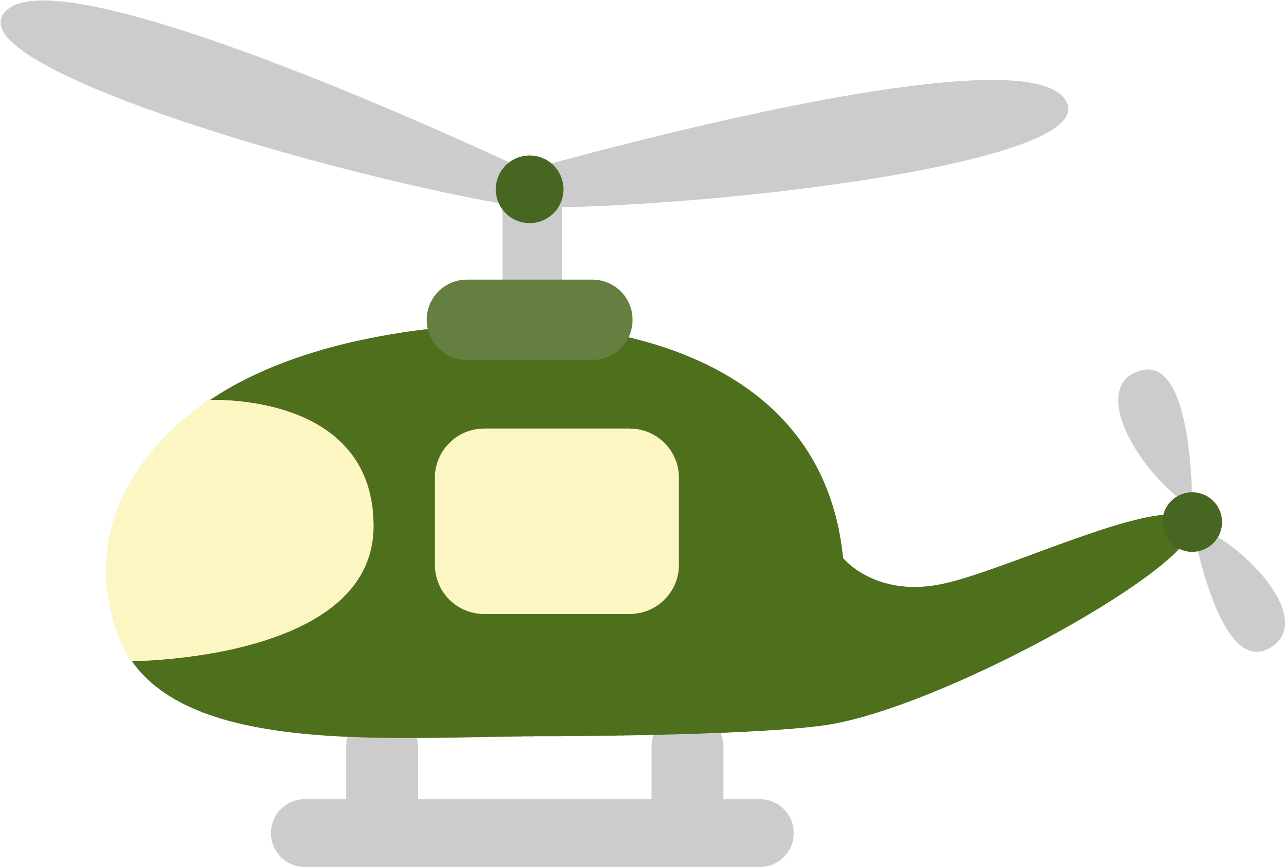 Helicopter Clipart Printable - Helicopter Green Clipart (2888x2309)