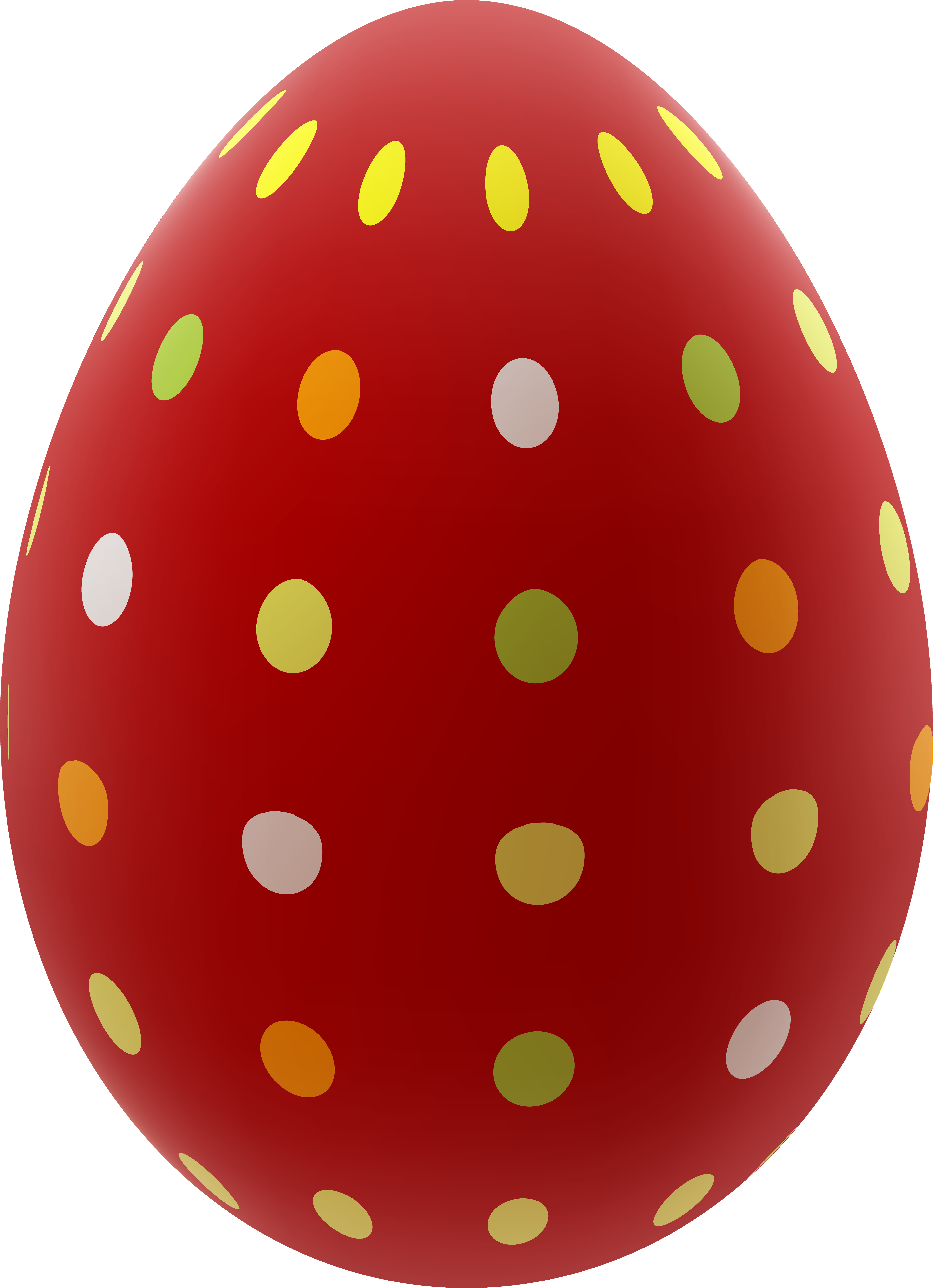 Red Clipart Easter Eggs - Free Easter Egg Png (5795x8000)