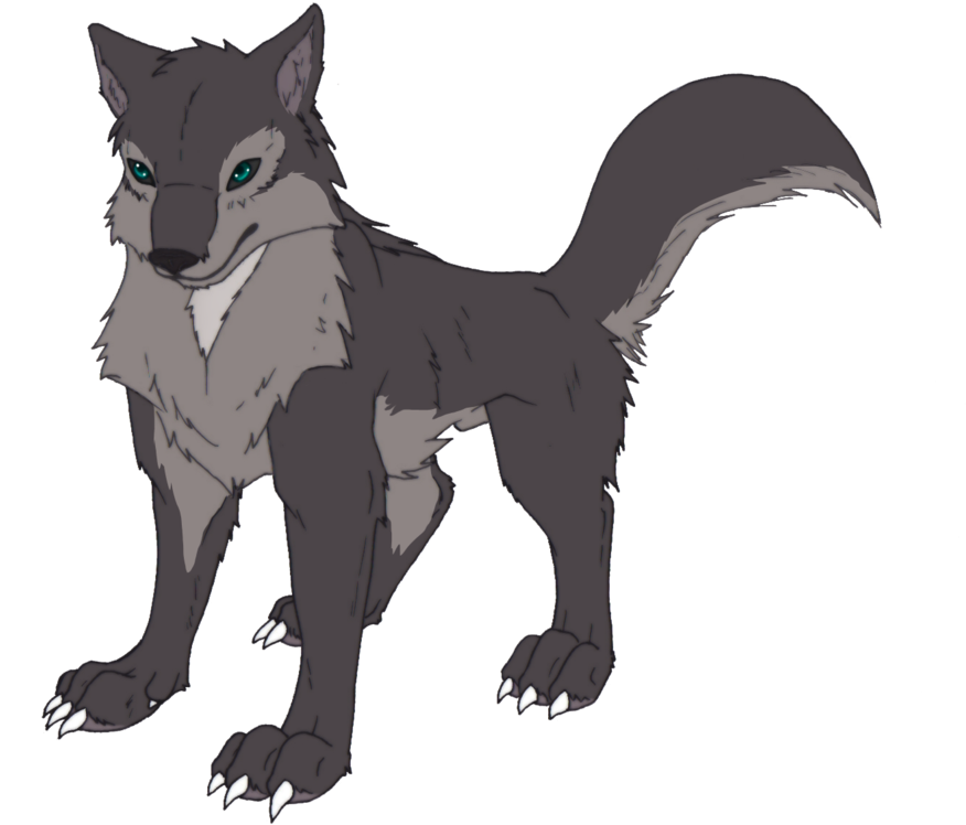 Snk Wolf By Narutoxsakuralove - Cartoon Realistic Wolf Png (1024x770)