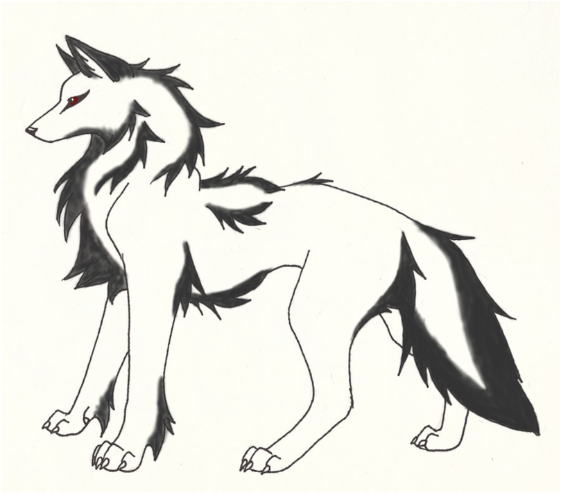 Reply - Wolf Line Art (894x894)