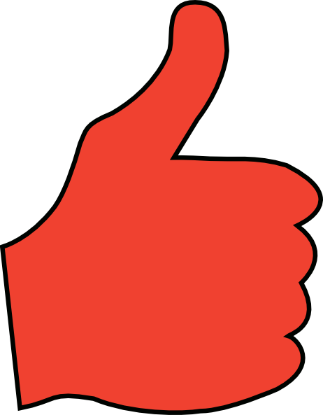 Thumbs Up Clip Art - Thumb Signal (462x593)