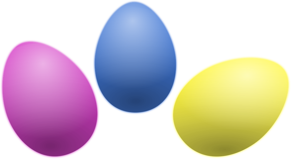 Colored Eggs Easter Â - Transparent Background Easter Egg Transparent (1250x750)