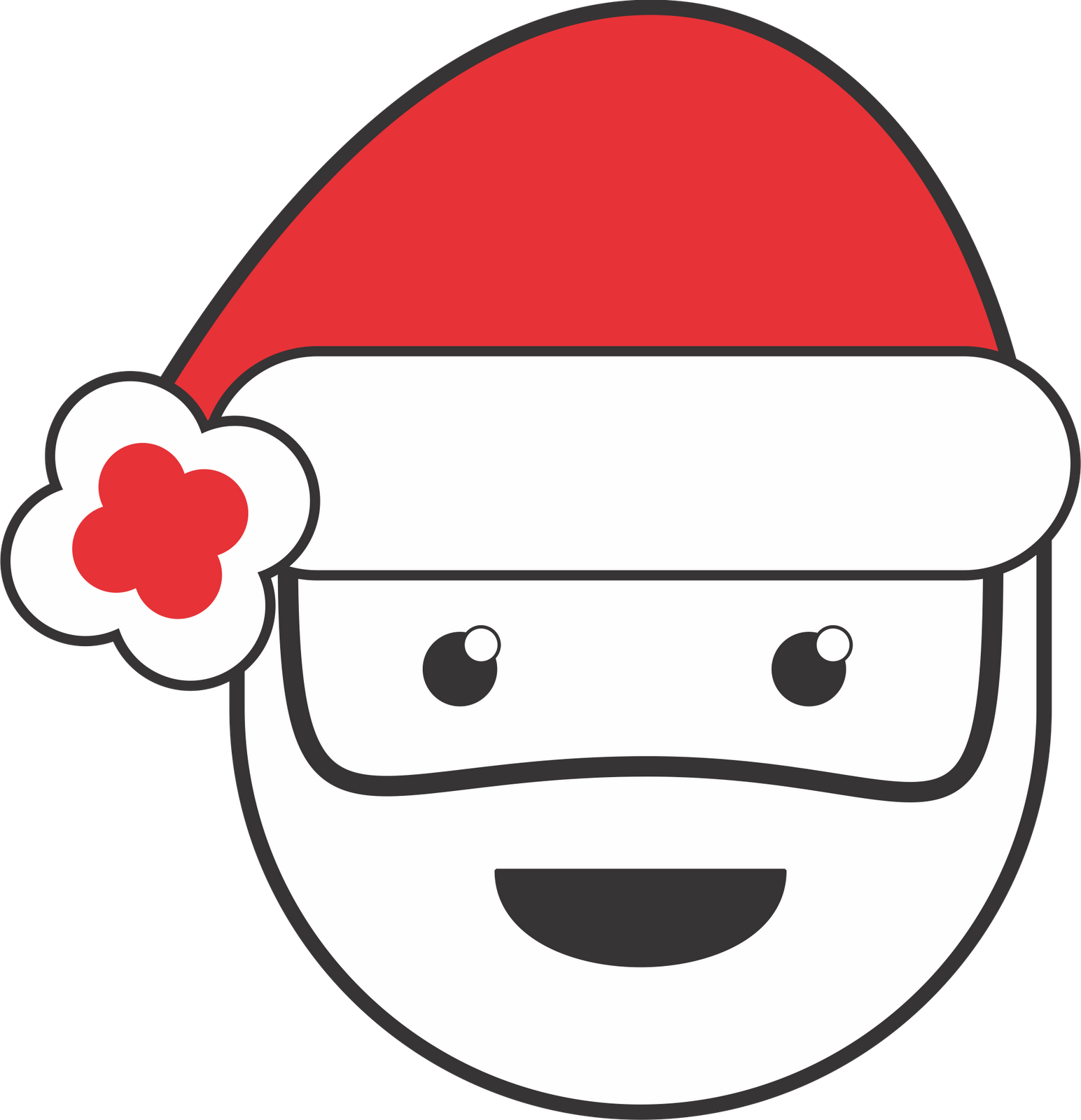 Santa Claus Face Png - Santa Claus (1544x1600)