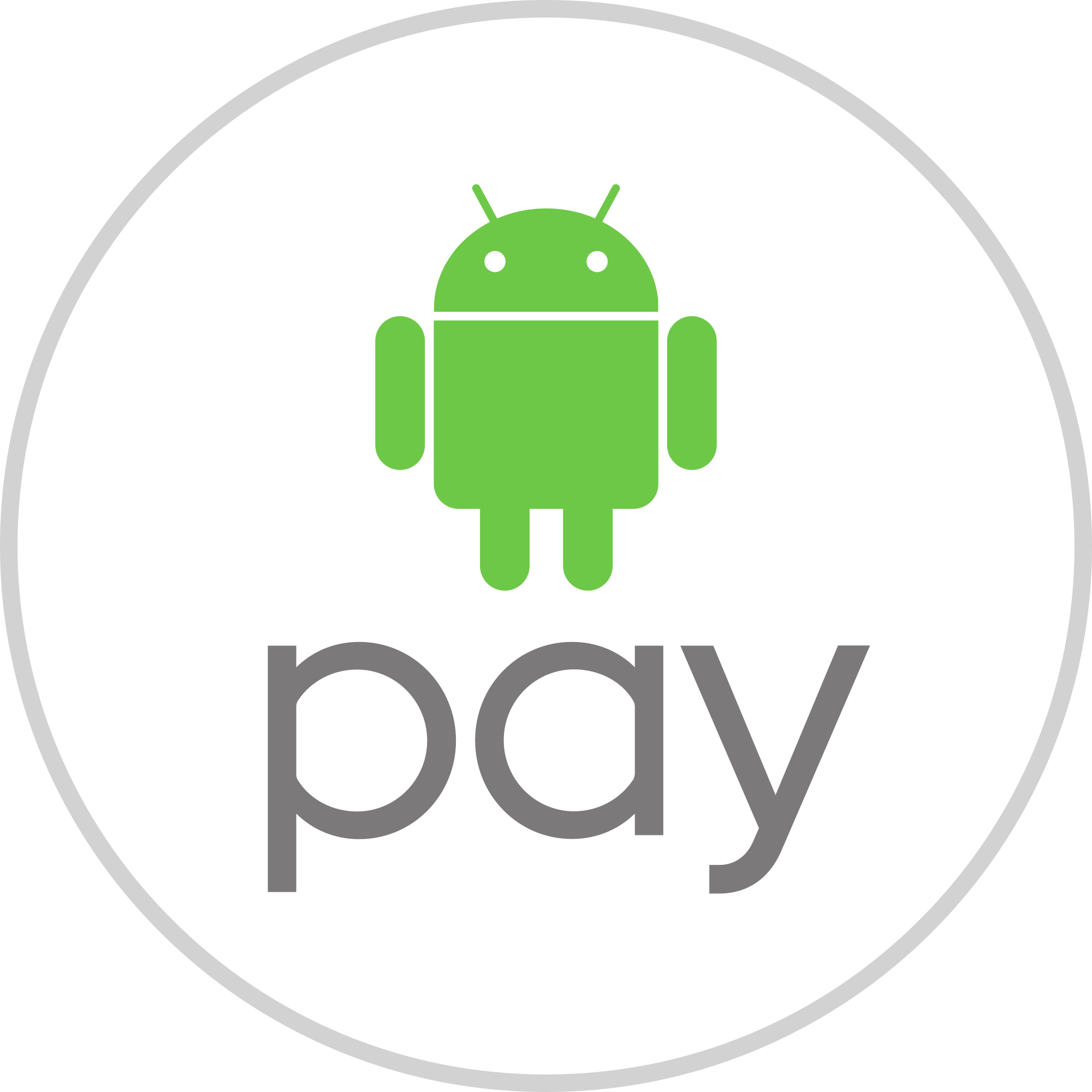 Android Pay On Oneplus One With Resurrection Remix - Android Pay Logo (2000x2000)