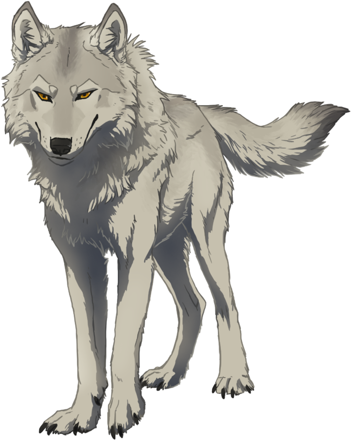 Fluffy Mercenary Wolf By Canis-ferox - Fluffy Wolf (876x912)