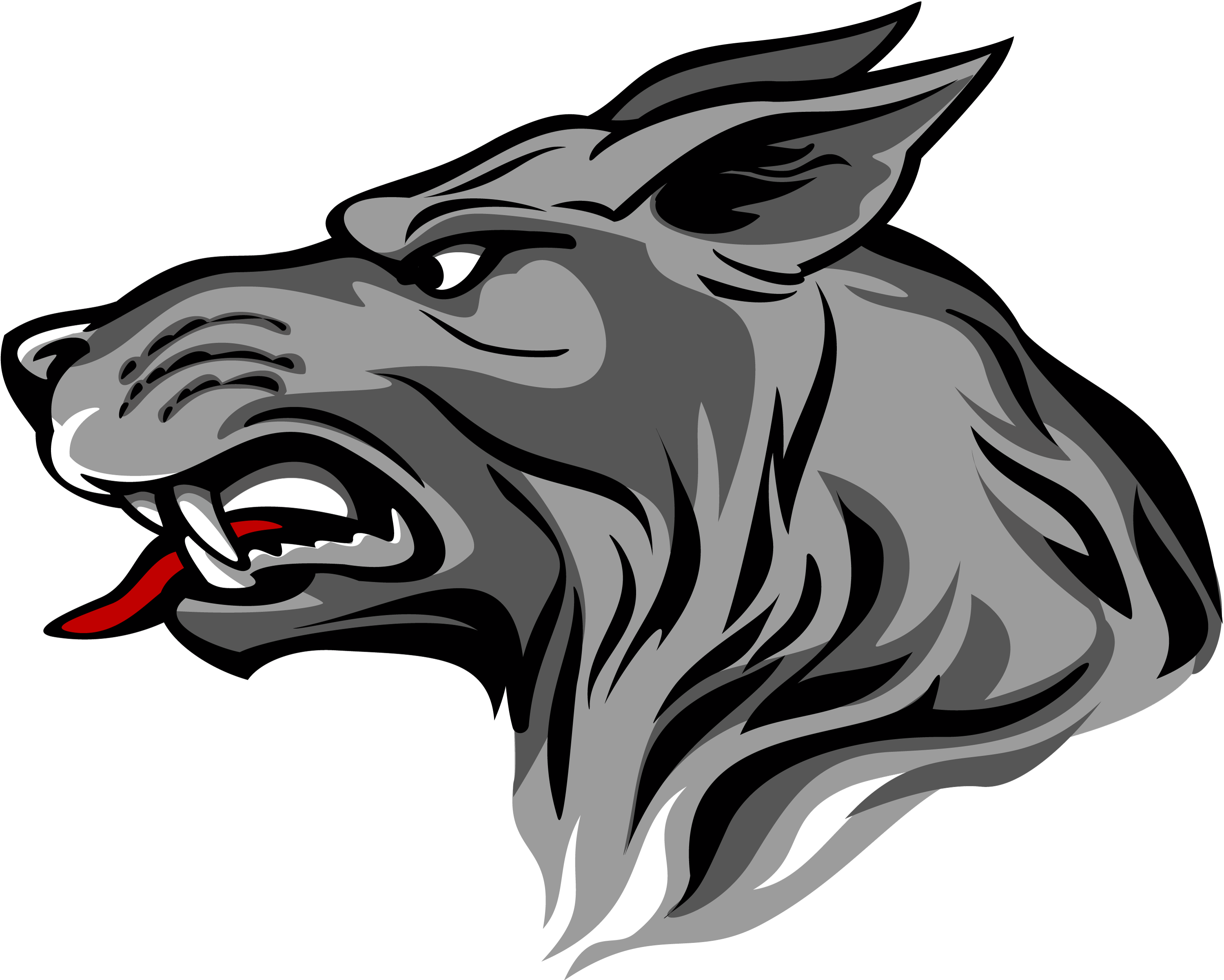 Real Wolf Png - Coat Of Arms Wolf Head (3000x2402)