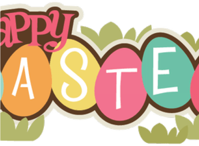 Happy Easter Clipart - Happy Easter Banner Clipart (640x480)