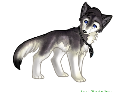 Grey Wolf Pup Anime (432x360)
