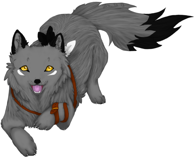Grey Puppy By Wolves - Anime Wolf No Background (1024x693)