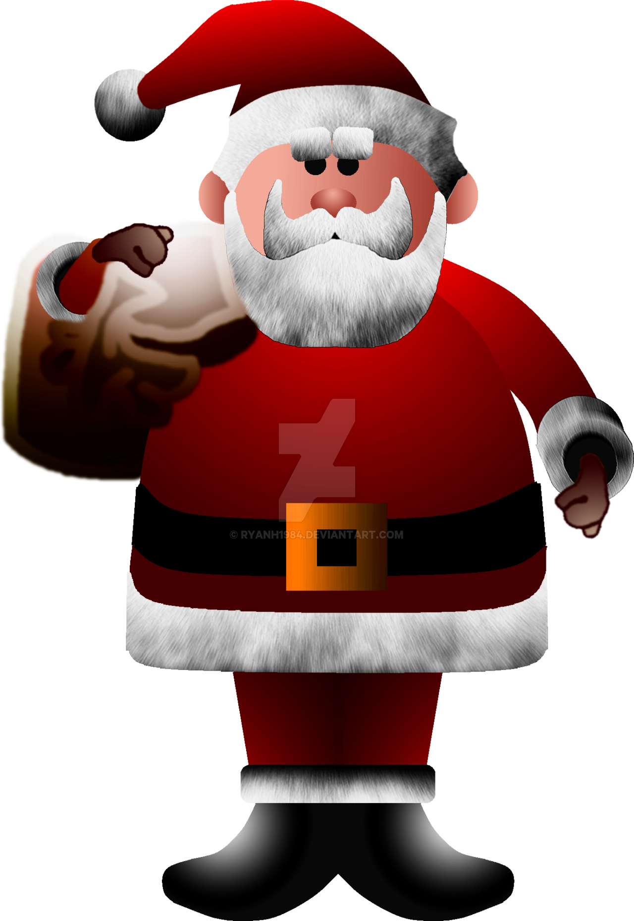 Santa From Rudolph The Red Nosed Reindeer By Ryanh1984 - Rudolph The Red Nosed Reindeer 1964 Santa (1280x1857)