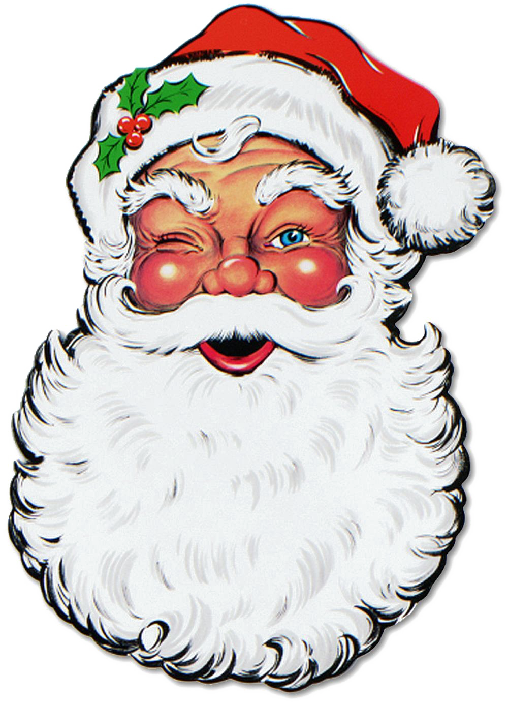 Christmas Santa Face Png Free Download - Santa Face (1000x1389)