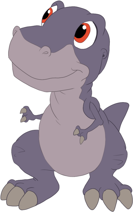 Landons Stuffed Dino Based On Lbt Character, Chomper - Land Before Time T Rex Baby (900x720)