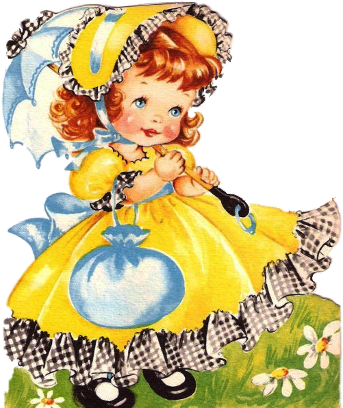 Last Of The Easter Graphics, And An Announcement - Vintage Children Clipart (549x600)