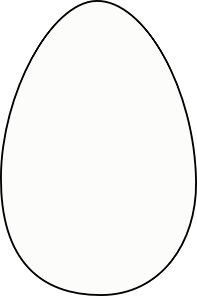 Boiled Egg Clip Art Black And White - Instagram Profile Picture Circle (396x595)