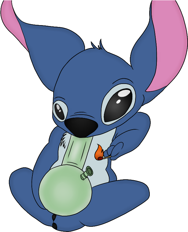 Stitch Weed - Imagenes De Stitch Y Weed (1024x768)