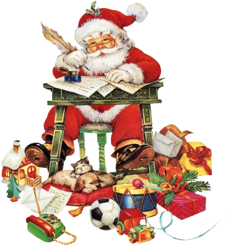Santa - Good Morning Christmas Gif (468x500)