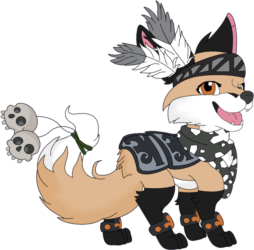 Fox By Fuzzyberryclaws1 - Animal Jam Fox Art (895x893)