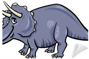 Triceratops Dinosaur Cartoon Illustration Wall Mural - Dinosaruios Dibujos (400x400)