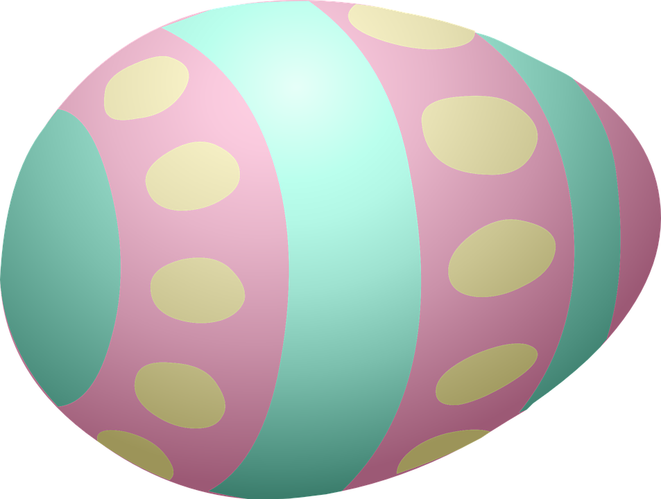 Cartoon Easter Eggs Clip Art - Cute Cartoon Easter Egg (953x720)