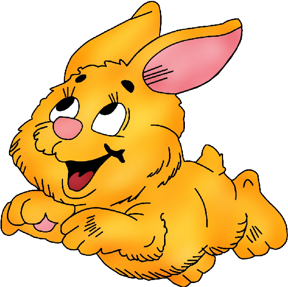 Funny Easter Bunny Cartoon Clip Art Images - Солнечный Зайчик Анимация (600x600)