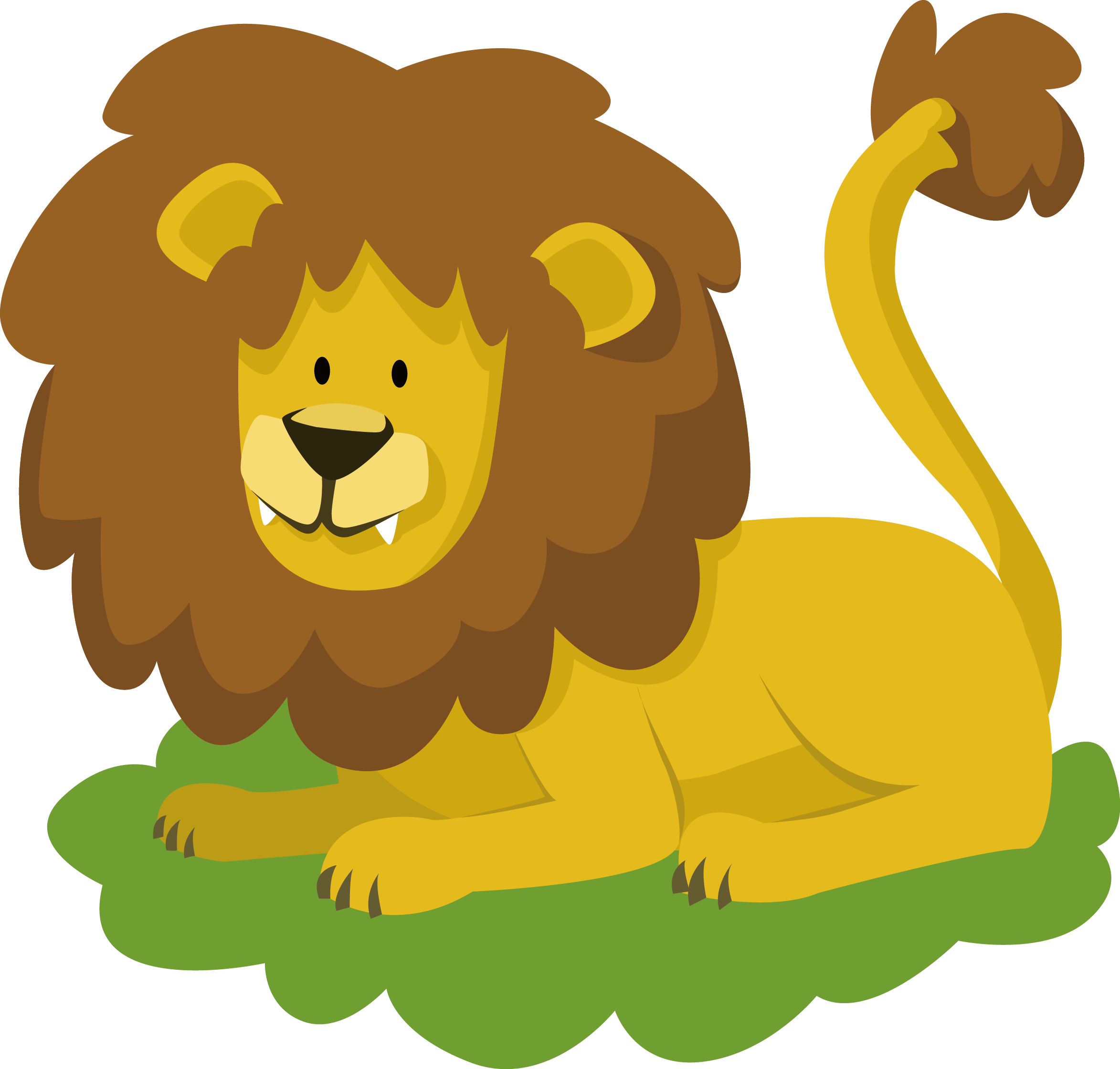 Лев рисунок png