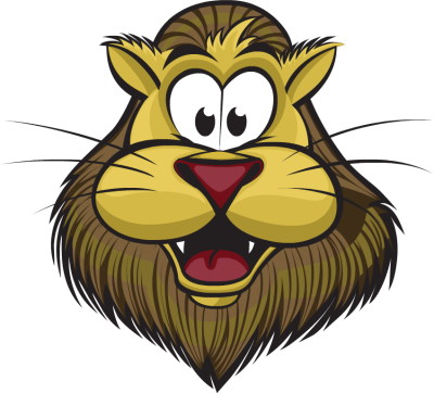 Whiskers Clipart Lion - Sign With Animals Clipart (400x362)