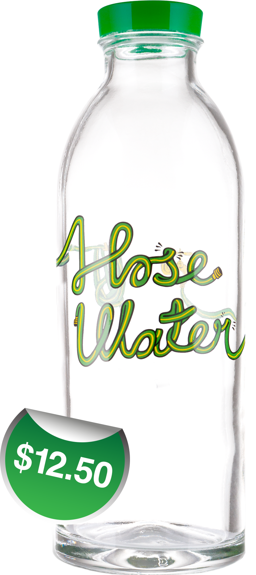 Hose Classic Glass Water Bottle - Faucet Face - Hose Water Glass Bottle (843x1889)