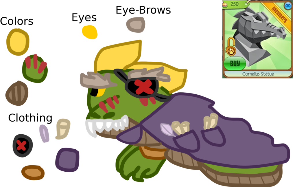 Cornelius The Croc Alpha By Roseyicywolf - Animal Jam Crocodile Alpha (1024x645)