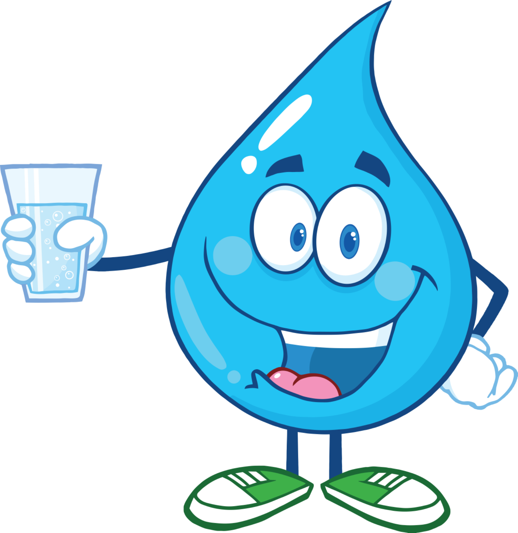 Education & Outreach - Water Bottle Clipart (1676x1725)