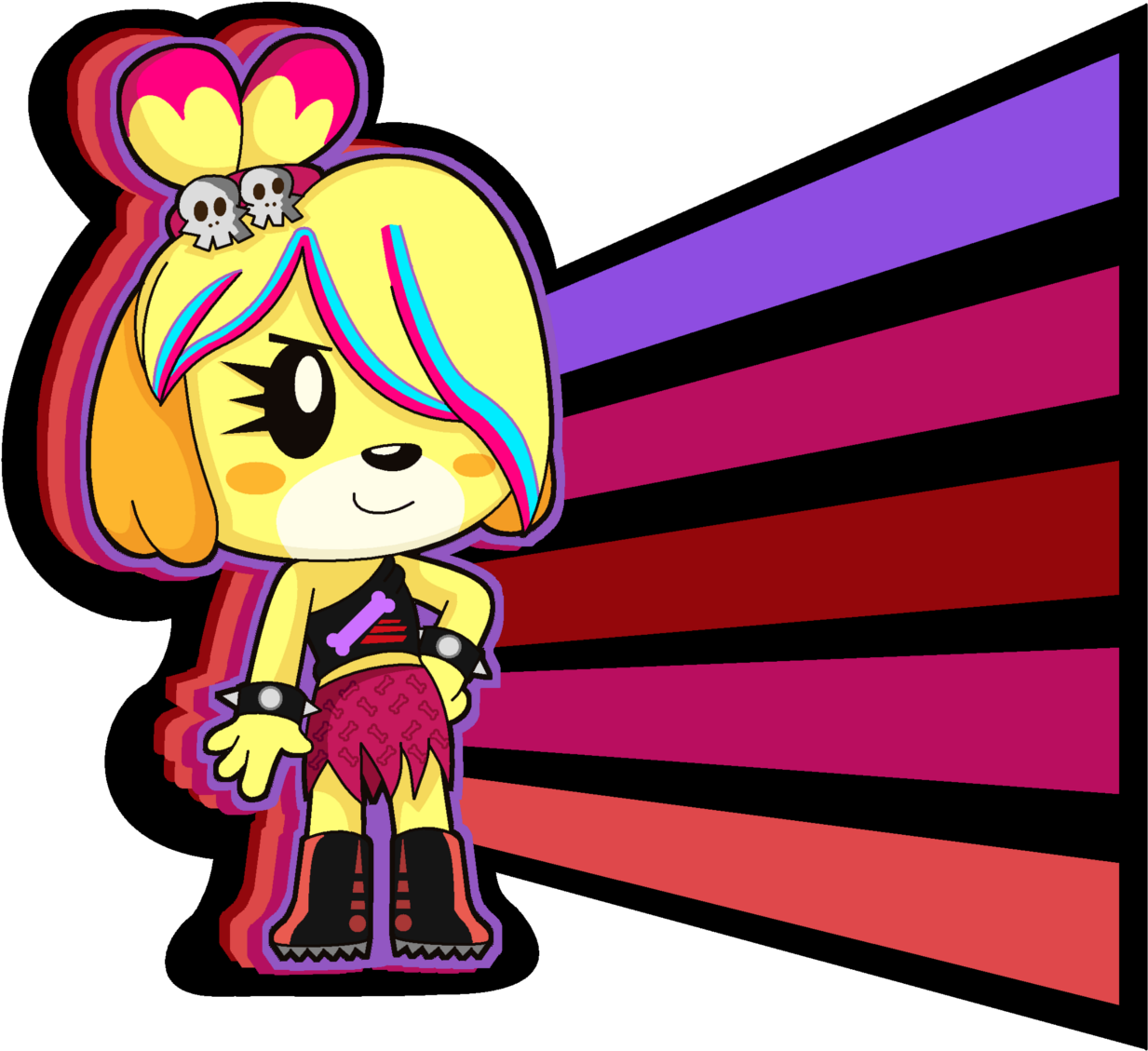 Isabelle Animal Crossing Chibi (1304x1200)