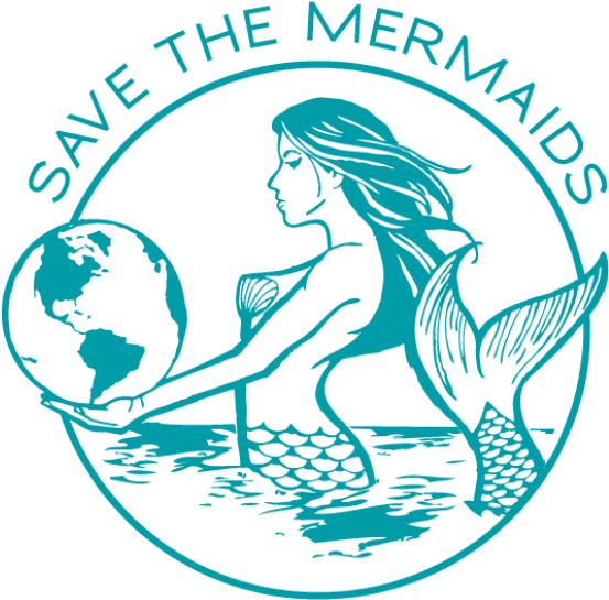 Mermaid Reusable Glass Water Bottle - Save The Mermaids Sticker (670x670)
