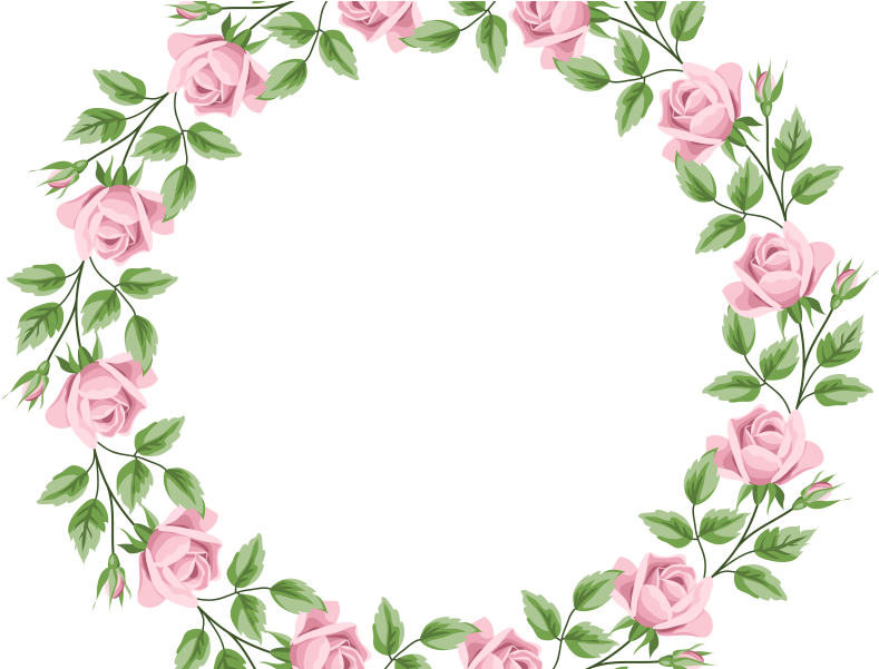 Download Cute Pink Rose Border Clip Art Free - Download Cute Pink Rose Border Clip Art Free (800x600)