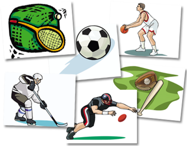 Shaow Clipart Football - Sports Games Clip Art (600x473)