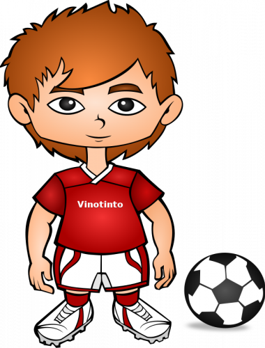 Free Cartoon Soccer Player Clip Art - Soccer Player Clipart (380x500)