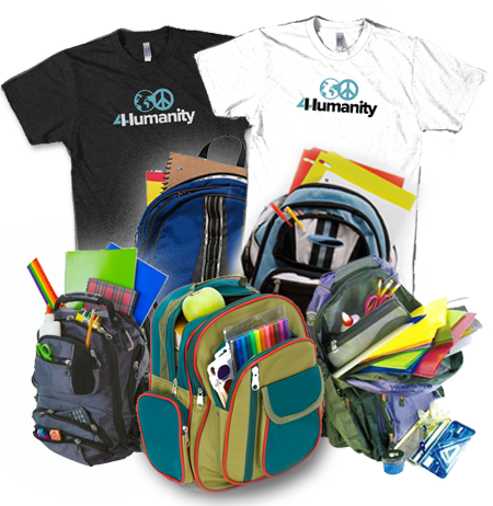 Your $100 Donation Provides 4 Backpacks Full Of School - Back To School (450x462)