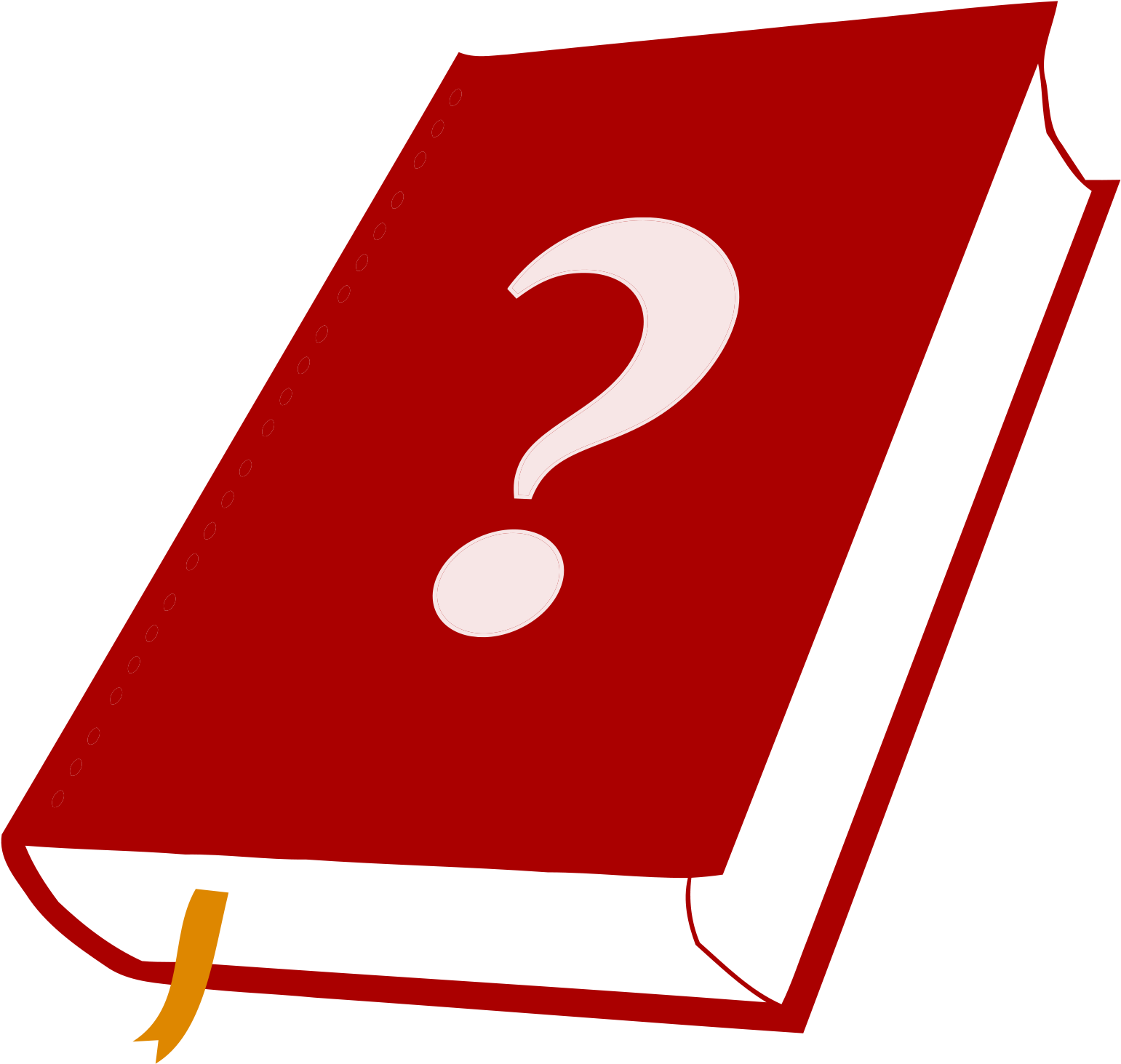 Over - Question Mark And Book (2000x1875)