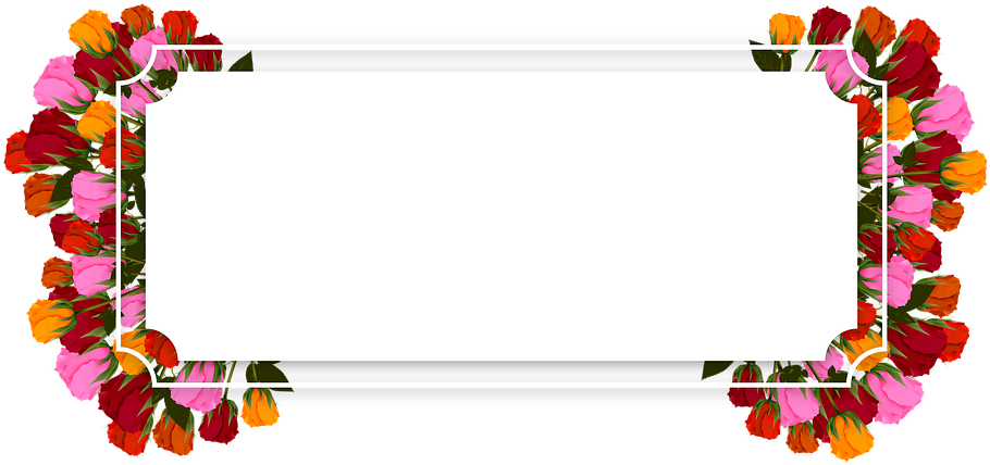 Rose Flower Border 19, - Maslak Ke Ala Hazrat (960x476)