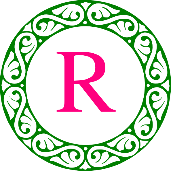 Letter R Monogram Clip Art At Clkercom Vector - Letter T Monogram (594x596)