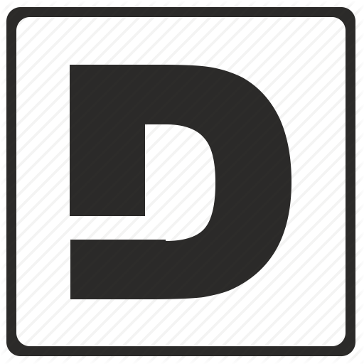 Alphabet, D, Latin, Letter Logo Png - Modern Letter D (512x512)