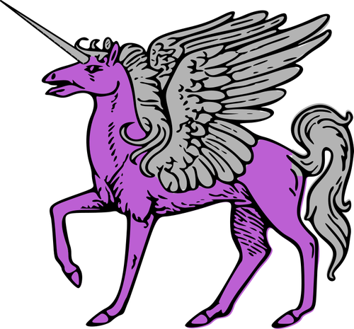 Letter Pegasus Alphabet Clip Art - Magical Earth (500x465)