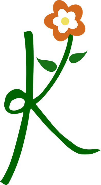 Letter, Alphabet, Italic Type, Cursive, Capital, Font - K Clipart (500x914)