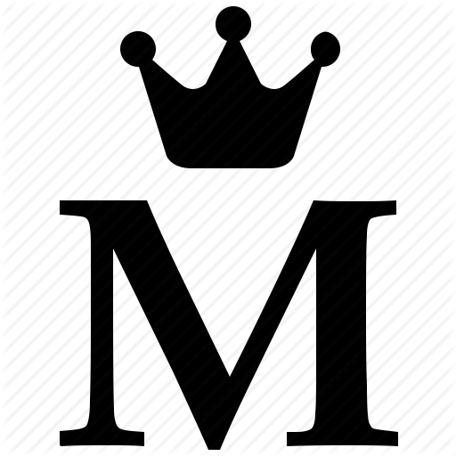 Letter M - Letter M With Crown (512x512)