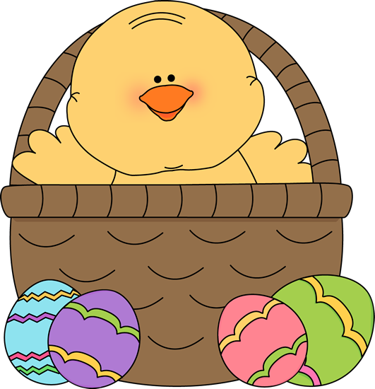 Surprise Yellow Chick Peeking Out Of An Easter Egg - Easter Chick Clip Art (531x550)